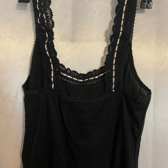 Free People Intimately Black Ribbed Top - Picture 6 of 8